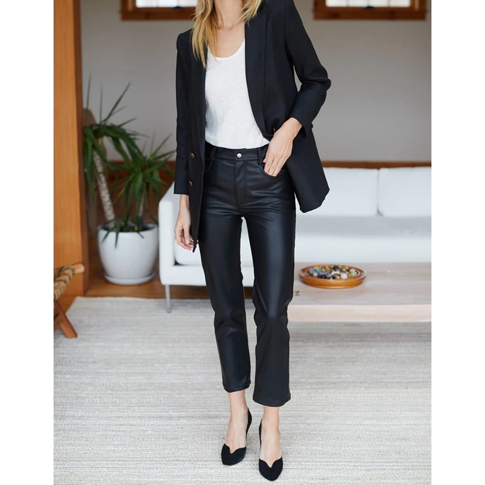 Emerson Fry black vegan leather Stella pants size 6